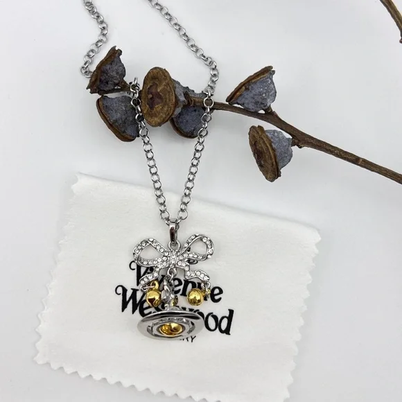Vivienne Westwood Saturn Bell Necklace - Picture 6 of 10